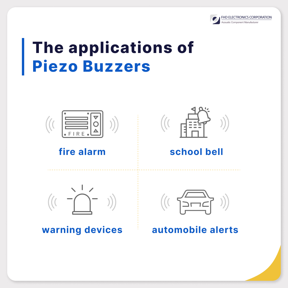 The applications of piezo buzzers